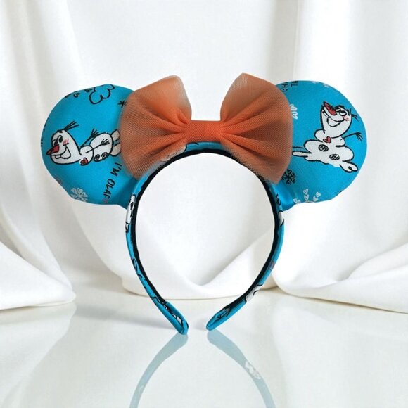 HANDMADE Kids Size Olaf Bow Frozen Ears Headband NEW NWOT - Picture 1 of 6